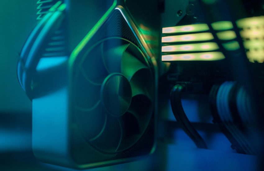 Close-Up Shot of a Computer Cooler